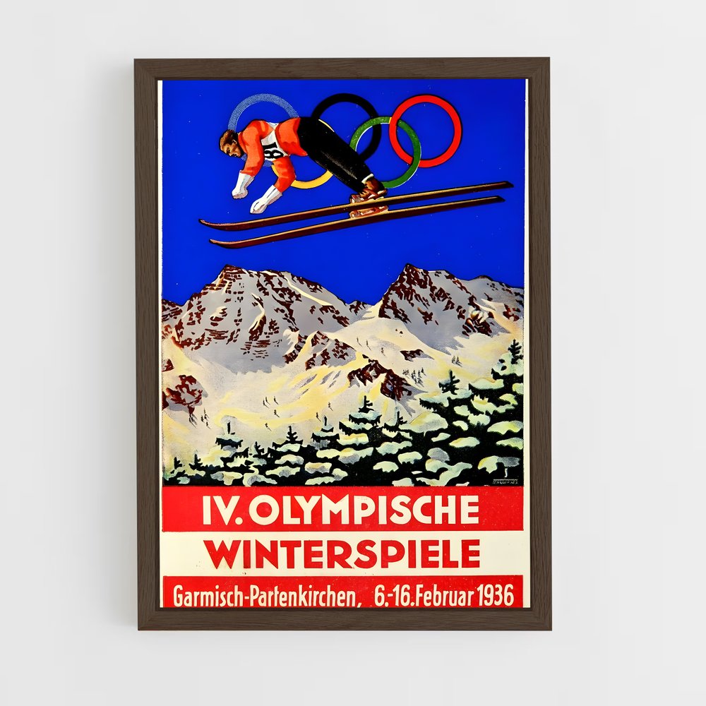 Poster sommets alpine – affiche Jeux Olympiques (vue 5)